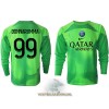 Officiële Voetbalshirt Doelman Paris Saint-Germain Gianluigi Donnarumma 99 Thuis 2022-23 Lange Mouw - Heren